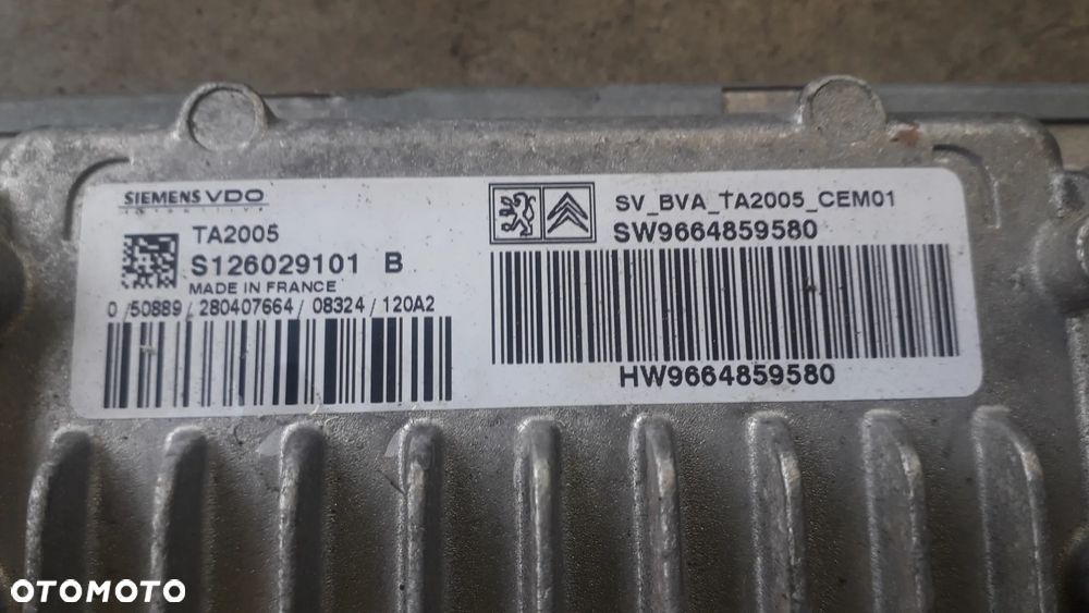 sterownik skrzyni biegów 9664859580 Citroen c4 I lift 1.6 VTI - 2