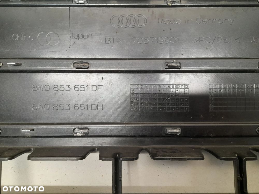 AUDI A4 B9 LIFT 19r- pod radar atrapa chłodnicy grill 8W0853651DF - 11