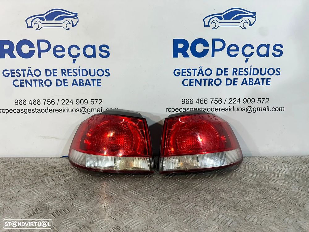 .Conjunto Farolins Tras Traseiro Esquerdo Direito Original Volkswagen VW Golf 6 Mk6 5k0945096E 5k0945095E 2008 - 2013