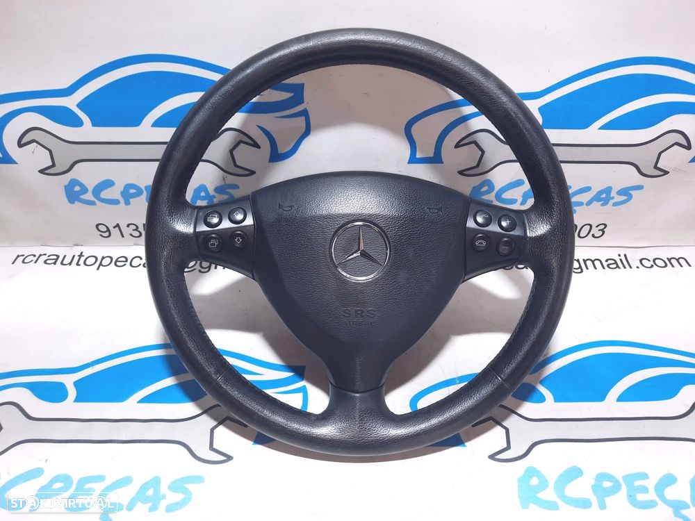VOLANTE GUIADOR COMPLETO ORIGINAL MERCEDES CLASSE A W169 A1694600503 1694600503 AIRBAG COMANDOS MULTIFUNÇÕES CONTROLO - 1