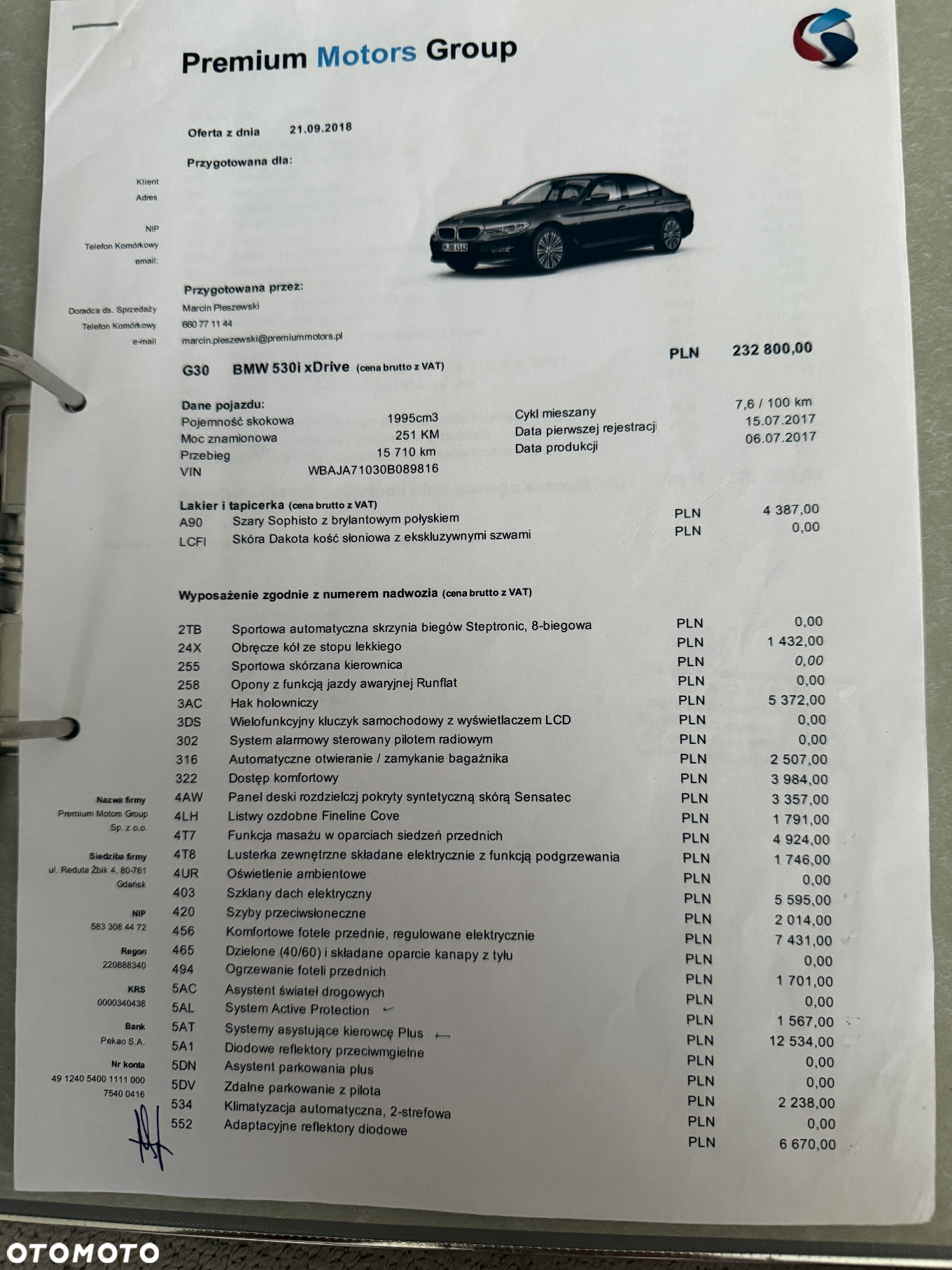 BMW Seria 5 530i GPF xDrive Sport Line sport - 20