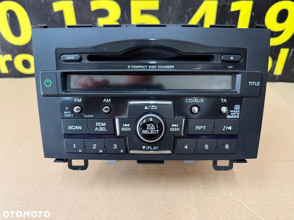 HONDA CR-V III LIFT 10-12 RADIO CD MP3 AUX 39100-SWA-G212-M1 + KOD - 1