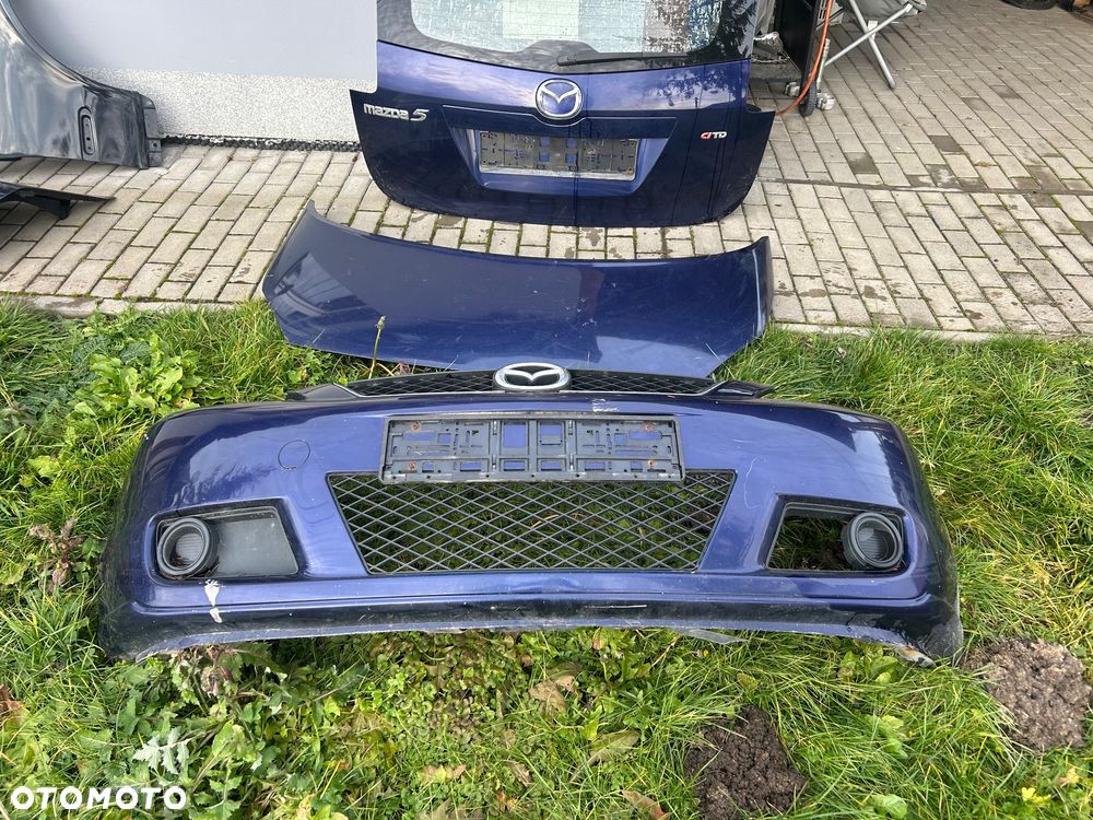 KL Zderzak Przód Maska Klapa Tył Mazda 5 V 05- 25E Niebieski - 2