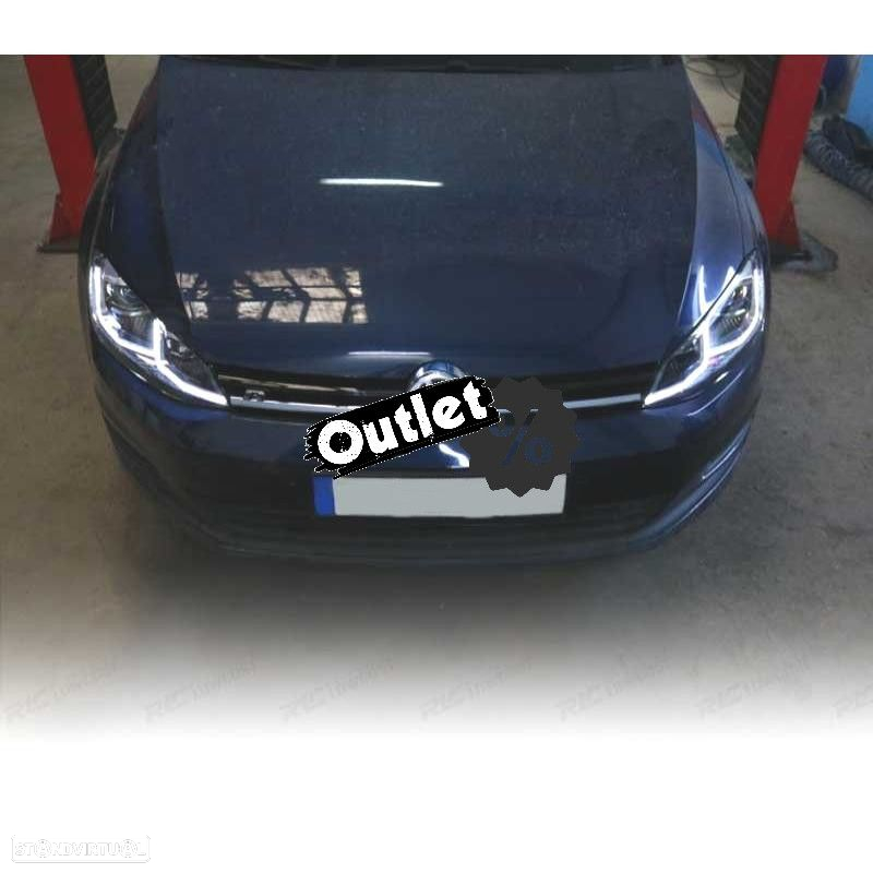 R012837C3 FAROIS PARA VOLKSWAGEN VW GOLF 7 12-17 DRL DINAMICOS PRETO LOOK 7.5 R - 5