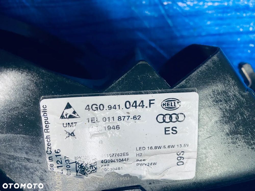 AUDI A6 C7 LIFT LAMPA PRAWA PRAWY PRZÓD PRZEDNIA XENON KSENON LED HELLA 4G0941044F EUROPA ORYGINAŁ - 14