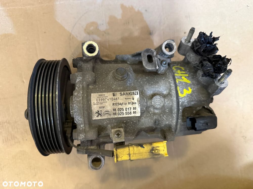 Sprężarka klimatyzacji 9802501780 9802555880 Citroen C4 Cactus - 7