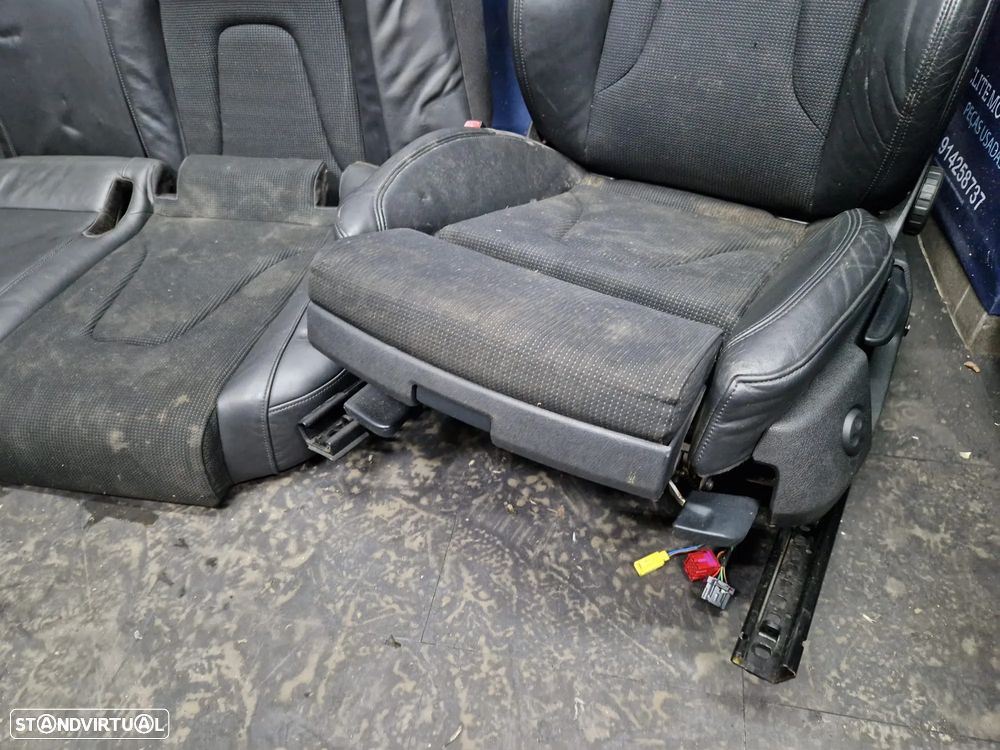 Jogo de bancos usados AUDI A4 B8 S-LINE PELE TECIDO PRETOS AQUECIDOS - 9