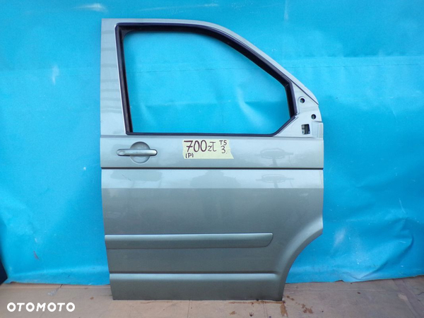 VW T5 TRANSPORTER drzwi przednie PRAWE SZARE