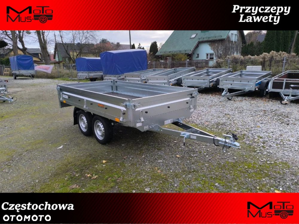 Neptun Przyczepa Neptun N7-263 2 KPS BASELINE 263x145x30 2 osie 750 kg koła pod spodem platforma - 1
