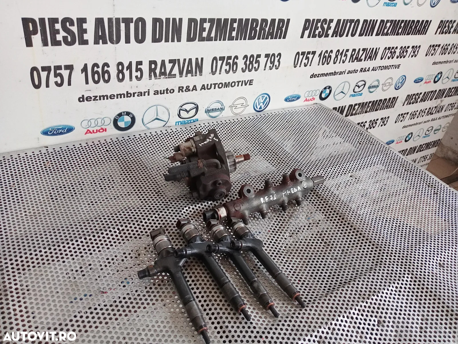 Kit Injectie Injectoare Pompa Rampa Mazda 5 Mazda 6 2.0 Diesel RF7J Cod -0420 Cod RF7J 13H50 Testat - 4