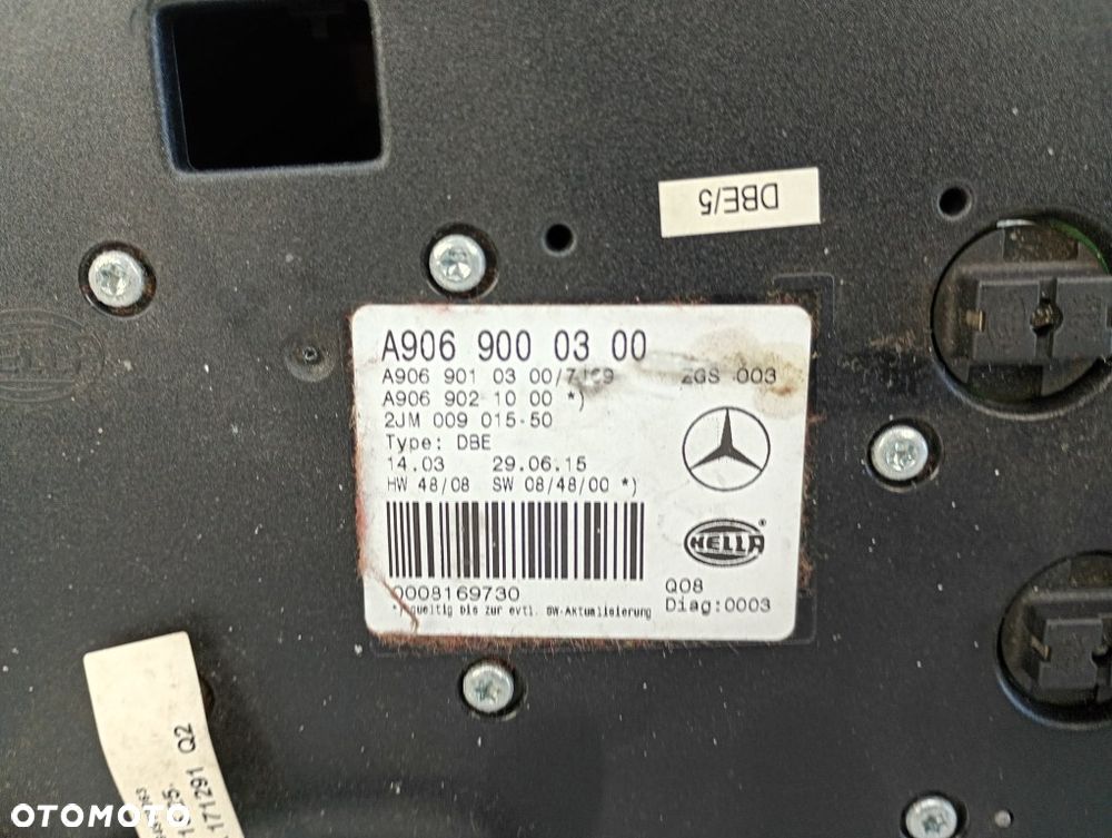 lampka oświetlenie kabiny schowek na okulary mercedes sprinter W906 lift vw crafter A9069000300 - 9
