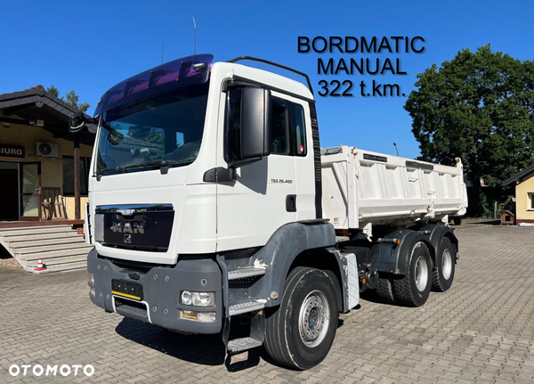 MAN 26.400 TGS wywrotka 3-str., 6x4, MEILLER, BORDMATIC, MANUAL, 322 t.km.