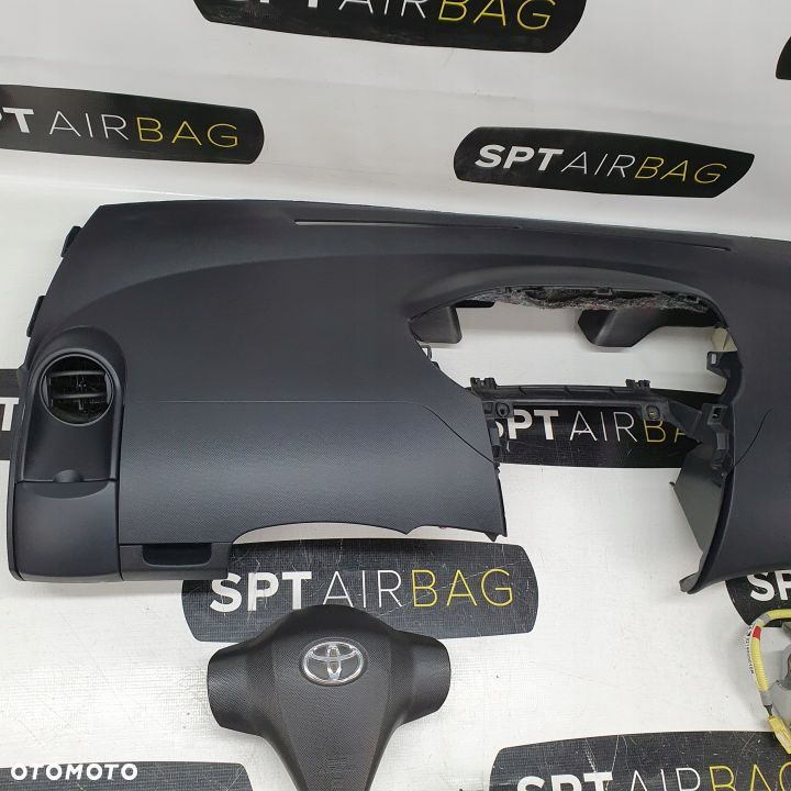 TOYOTA YARIS 2 II DESKA ROZDZIELCZA KONSOLA KOKPIT PULPIT PODUSZKI AIRBAG AIR BAG PASY KIT SET - 2