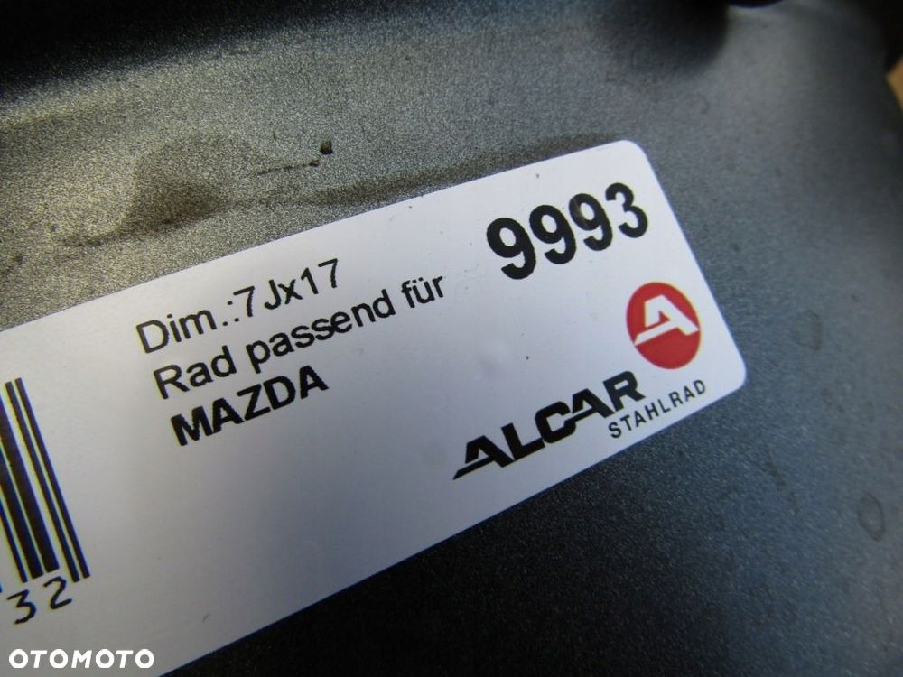4x Felgi 17 Mazda 3 5 6 CX-3 CX-5 CX-7 MX-5 7j 5x114,3 ET50 / oryginał - 11