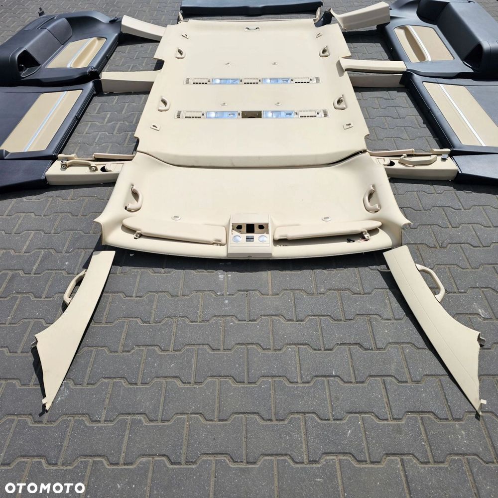 VW T5 T6 MULTIVAN HIGHLINE wnętrze podsufitka tapicerka słupek 2drzwi SKÓRA - 11