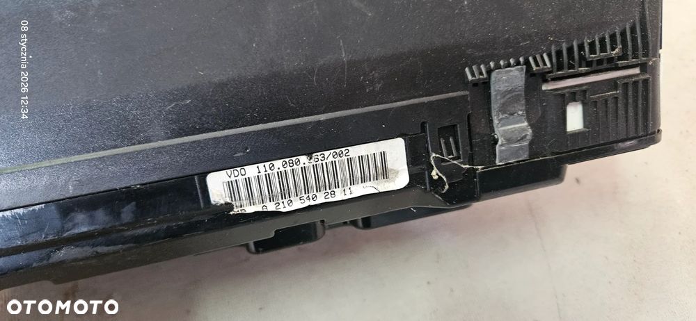 Licznik prędkościomierz Mercedes E Klasa W210 2,2 CDI A2105402811 - 2