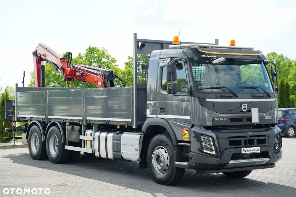 Volvo FMX 430 / SKRZYNIOWY- 7,15 M / HDS HYVA HC-183 / ROTATOR / WIDŁY DO PALET / PILOT - 13