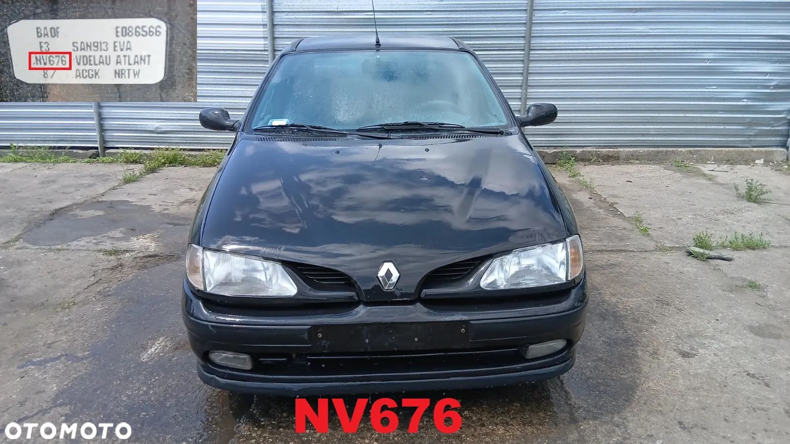 Tylko Części Renault Megane I PHI 1.6 8v K4M702 90KM 66kW 5d hb 95-99r Lakier NV676 - 1