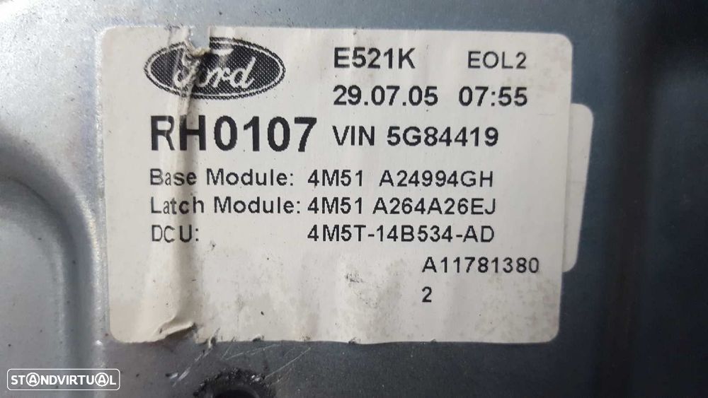 ELEVADOR TRASEIRO DIREITO FORD FOCUS BERLINA (CAP) GHIA - 3