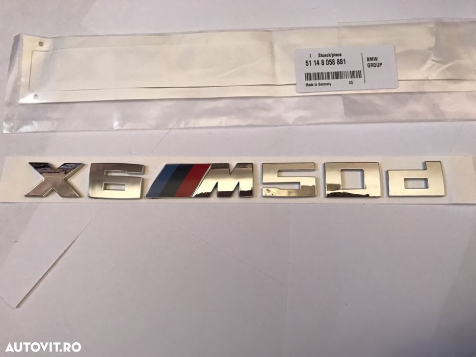 Emblema BMW X6M50d spate - 2