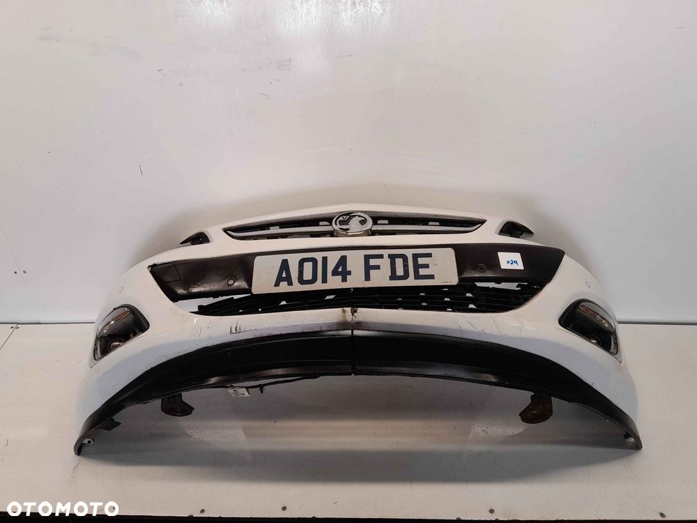 + ZDERZAK PRZÓD PRZEDNI OPEL ASTRA J 4 IV LIFT FL Z40R BIAŁY HALOGENY - 1