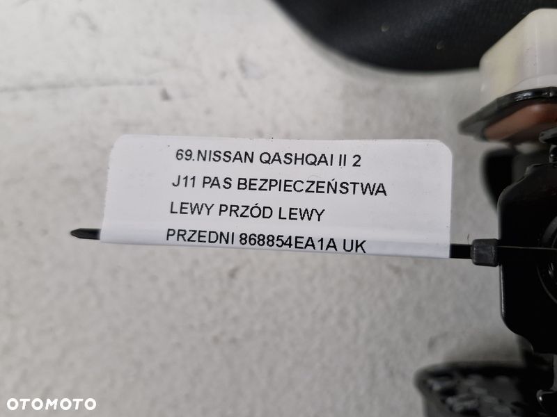 NISSAN QASHQAI II 2 J11 PAS BEZPIECZEŃSTWA LEWY PRZÓD LEWY PRZEDNI 868854EA1A UK - 10