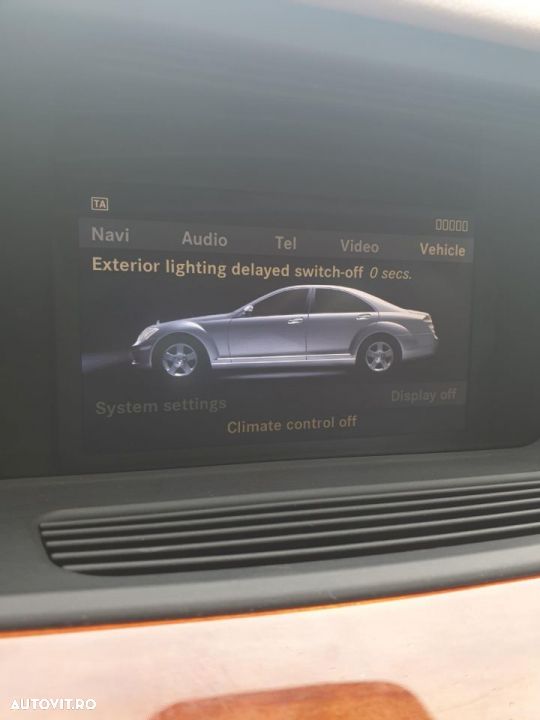 Display navigatie mercedes s class w221 2006 2009 volan stanga - 3