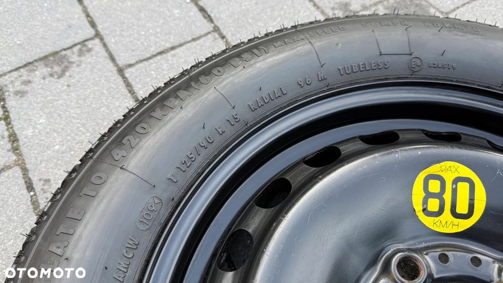 Nowe koło dojazdowe r15 5x120 Bmw 125/90 Dojazdówka 5x120 ET36 e46 e36 2150330 vw t5 transporter - 3