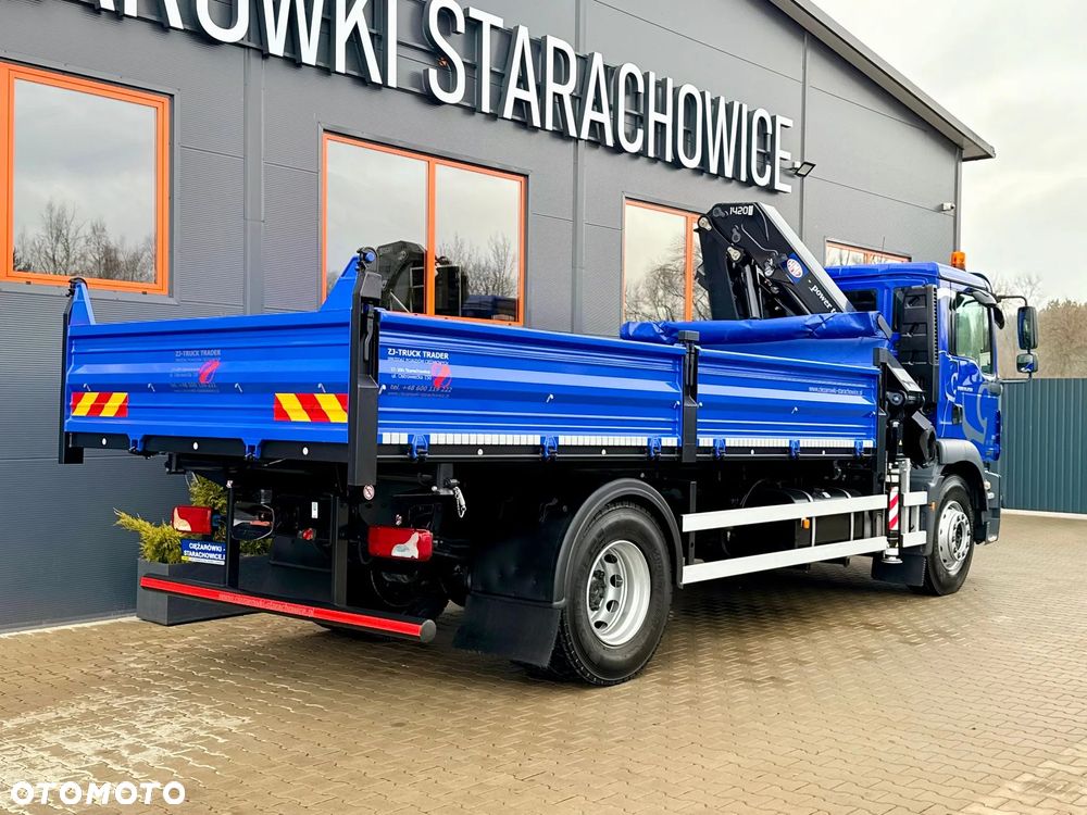 MAN TGM TGL TGS 18.250 // wywrotka 3-S + HDS HMF 1420 - K2 // budowlanka // energetyka //żuraw dzwig kran crane // Świeżo sprowadzony - 6