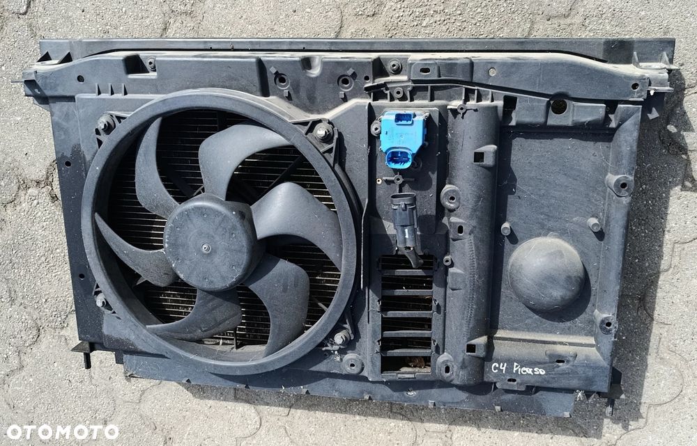 C4 Picasso pas przedni wentylator chłodnica wody klimatyzacji komplet 1,8 benzyna C4 Grand Picasso Citroen - 2
