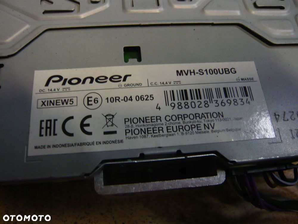 radio mvh-s100ubg pioneer - 2