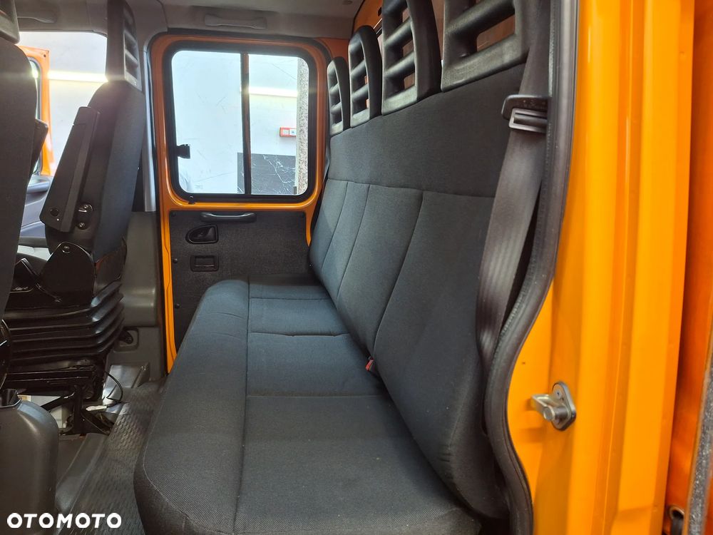 Iveco Daily 35S14 Doka Dubel Brygadówka Służba Drogowa Silnik 3.0 Pomarańczowy 6 Miejsc Hak Kamera Cofania Webasto Ogrzewanie Postojowe Plandeka Tablica Świetlna Światła Ostrzegawcze - 24
