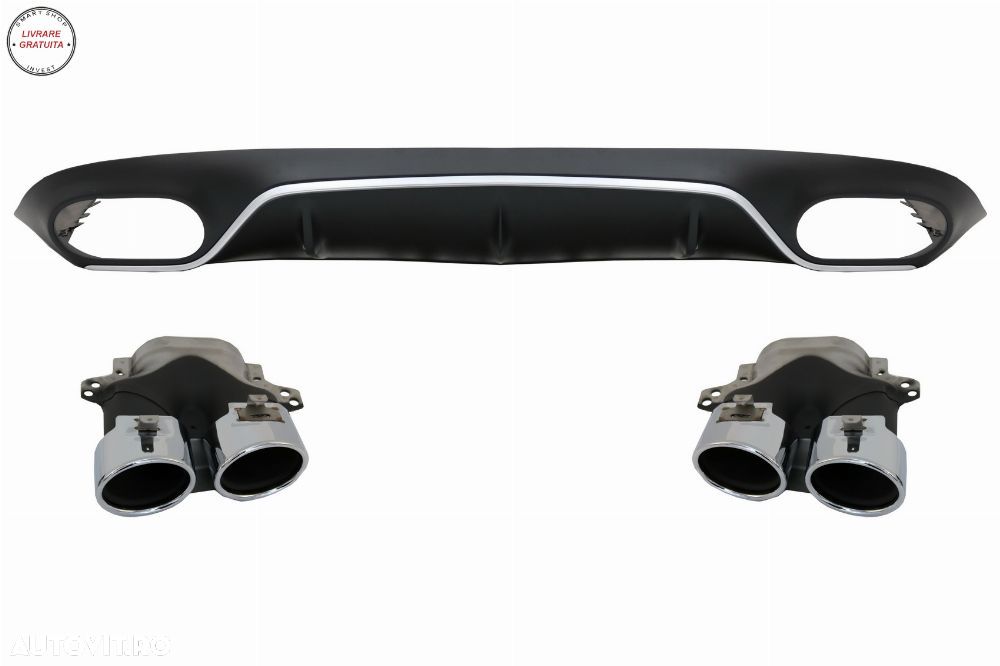 Difuzor Bara Spate cu Grila Centrala Mercedes E-Class C238 AMG Sport Line (2016+) - livrare gratuita - 2