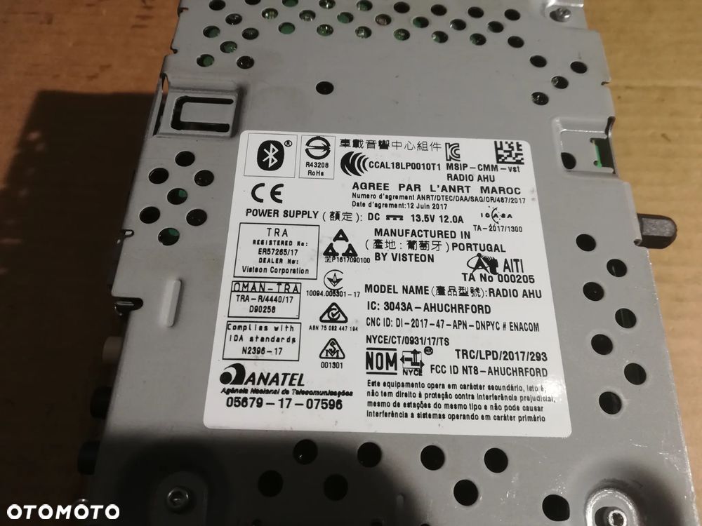 Ford Transit VIII MK8 2022R radio JK2T-18D832-BY - 2