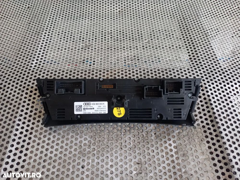 Panou Modul Comenzi Clima Dublu Climatronic Cu Incalzire In Scaune Audi A6 4G C7 A7 Volan Stanga Co - 6