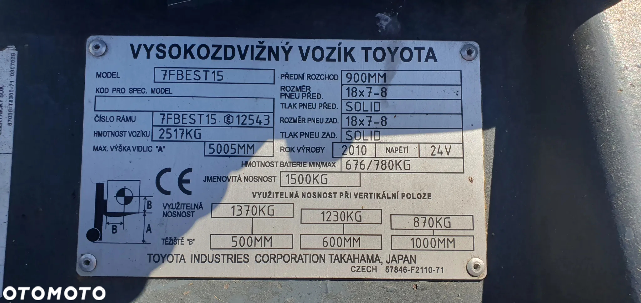 Toyota 7FBEST15 - 9