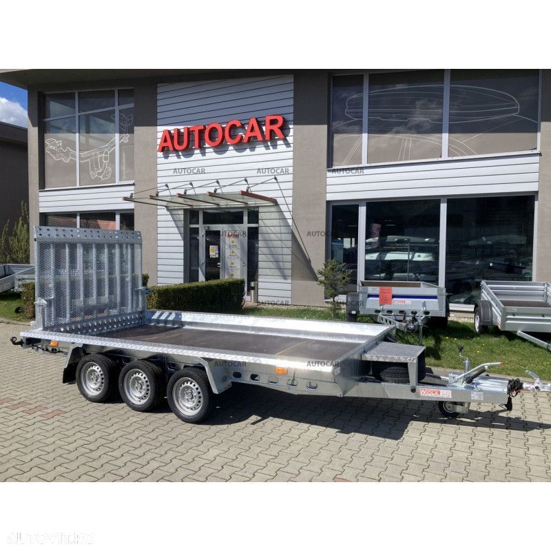 Autocar Remorca cu trei axe franata B3535 cu rampa - 1