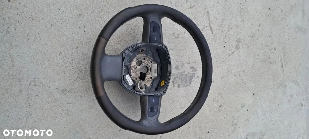 Kierownica 3-Ramienna Skóra Skórzana Multifunkcja Szara Do Regeneracji Audi A6 C6