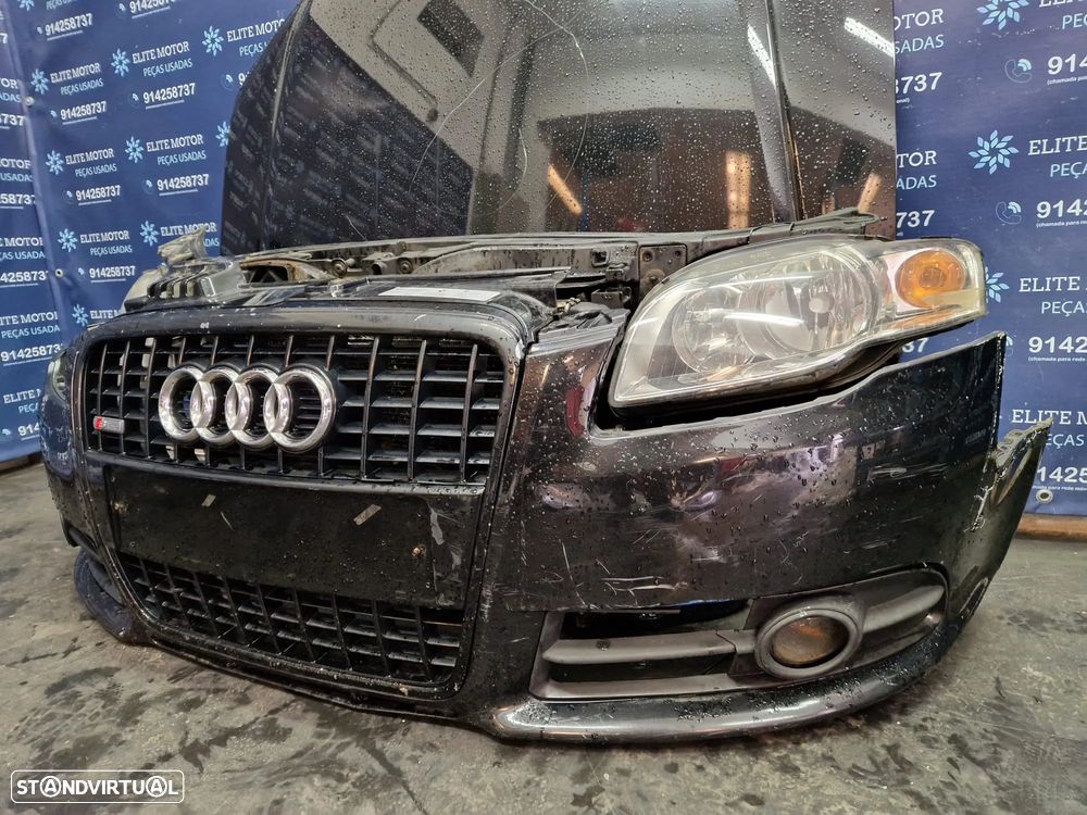 Frente completa usada AUDI A4 B7 S-LINE 2.0 TDI 140CV capot parachoques oticas radiadores guardalamas - 5