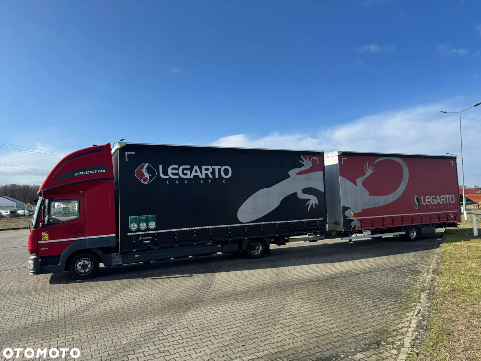 Mercedes-Benz Atego 823L auto 7,7m + przyczepa 7,7m - 7