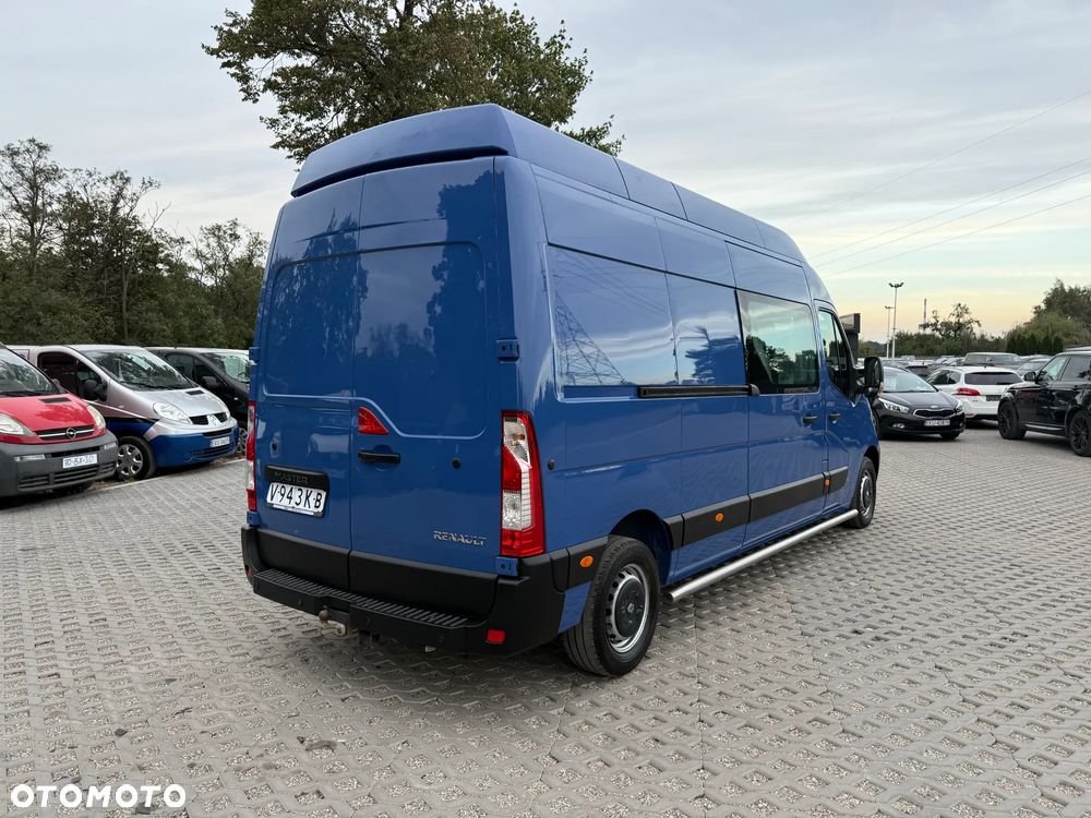 Renault Master MAX Długi Max Wyoski L3H3 2.3 Diesel Brygadówka Faktura VAT 23% 5 Osobowy Klimatyzacja Tempomat - 3