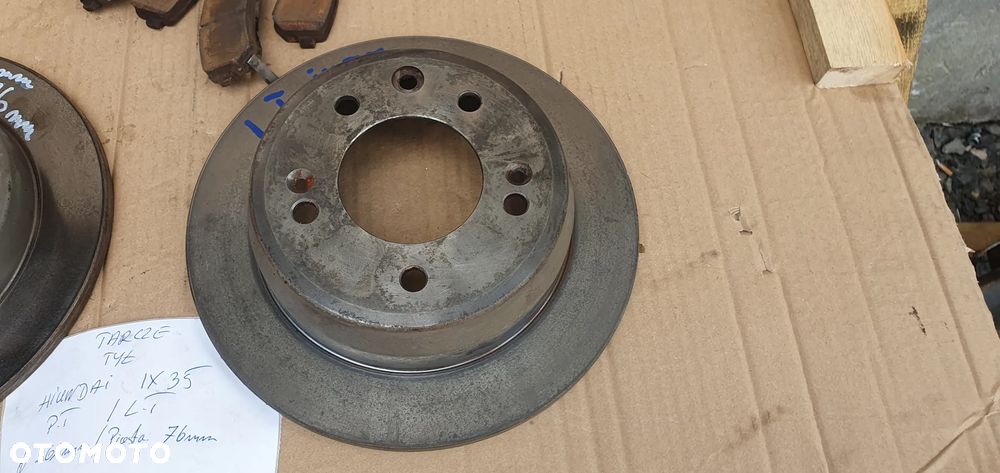 Tarcze hamulcowe klocki tył tylne Hyundai ix35 1.7 CRDI - 5