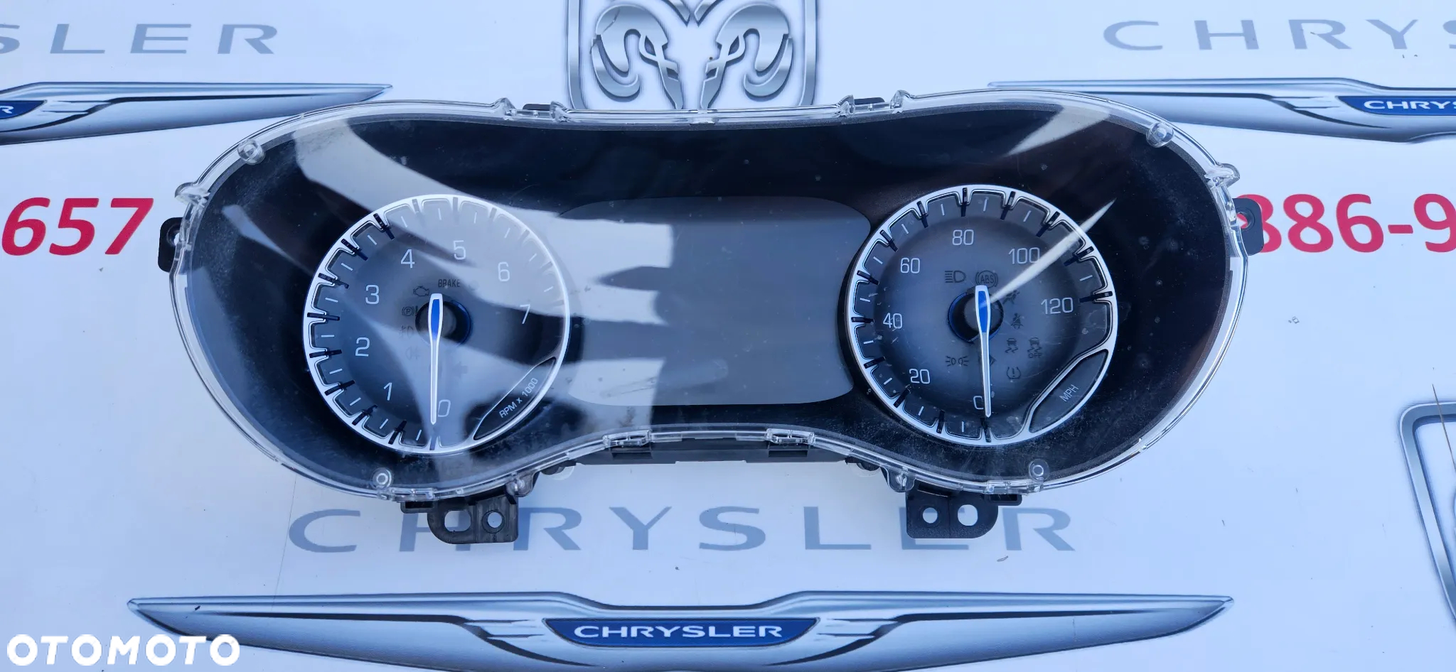 Chrysler Pacifica 2016- 3.6 V6 Licznik Zegary Prędkościomierz DUŻY WIŚWIETLACZ FIS  68227902AG - 5