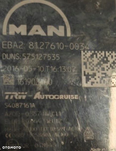 CZUJNIK RADAR SENSOR KAMERA DISTRONIC MAN TGS TGX E6 81.276100-035 - 4