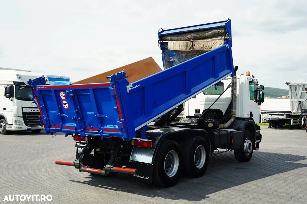 Scania P 380 / 6x4 / WYWROTKA DWU-STRONNA / HYDROBURTA / BOARDMATIC / MANUAL / - 5