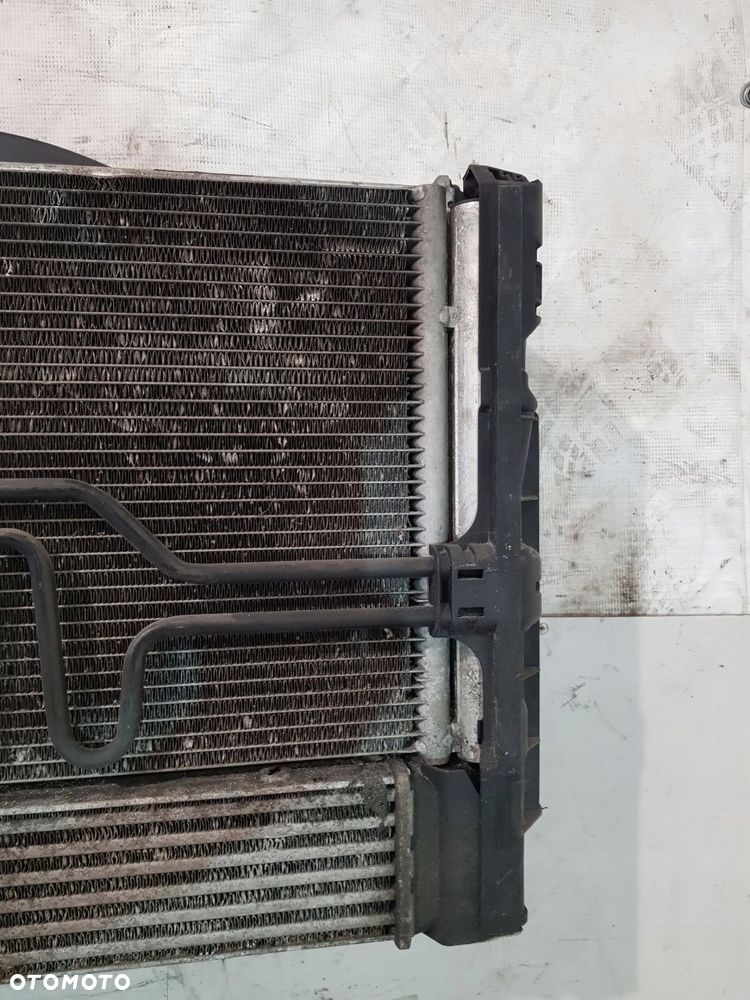 KOMPLET CHŁODNIC WENTYLATOR 7788906 BMW E87 E81 2.0D 05R - 16