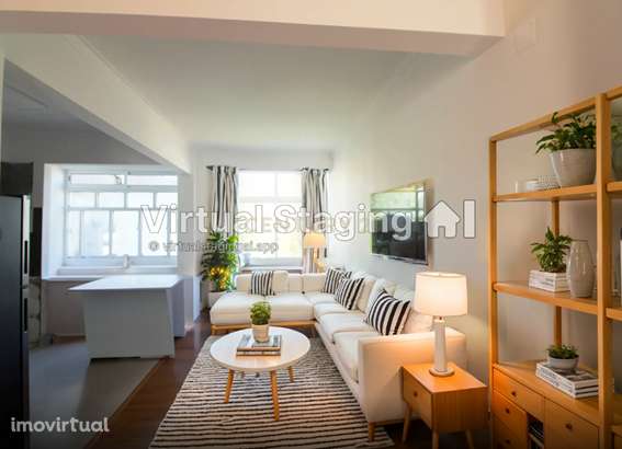 T2 em São Domingos de Benfica luminoso e arejado com ampla arrecadação - Grande imagem: 2/21