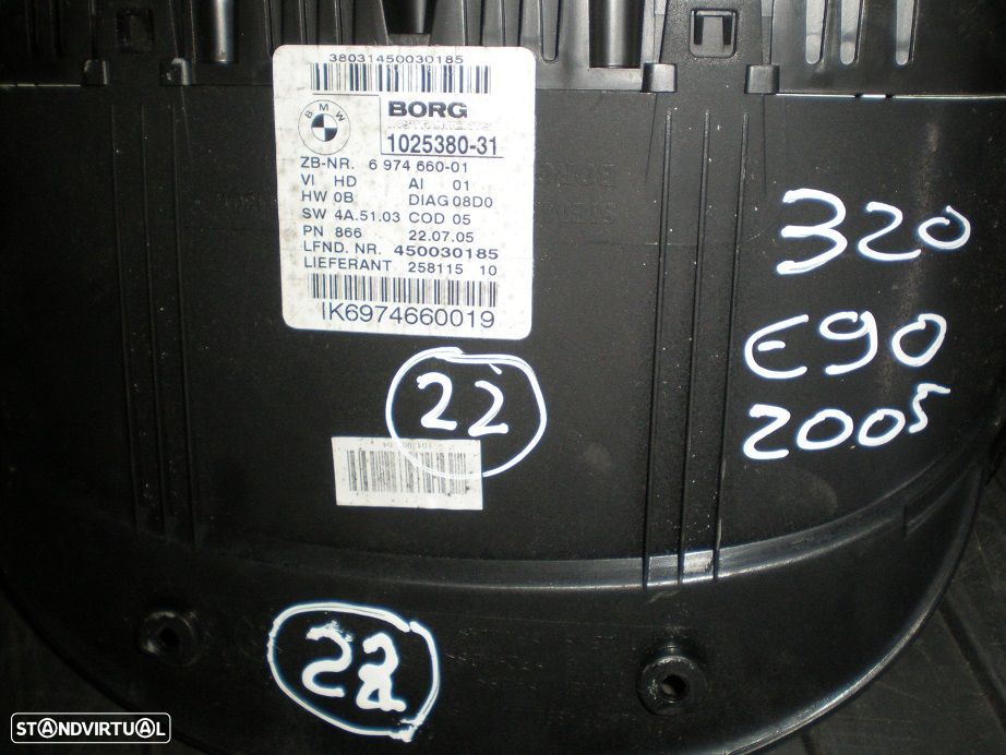 Quadrante 697466001 BMW E90 2005 320D MPH DIGITAL - 2