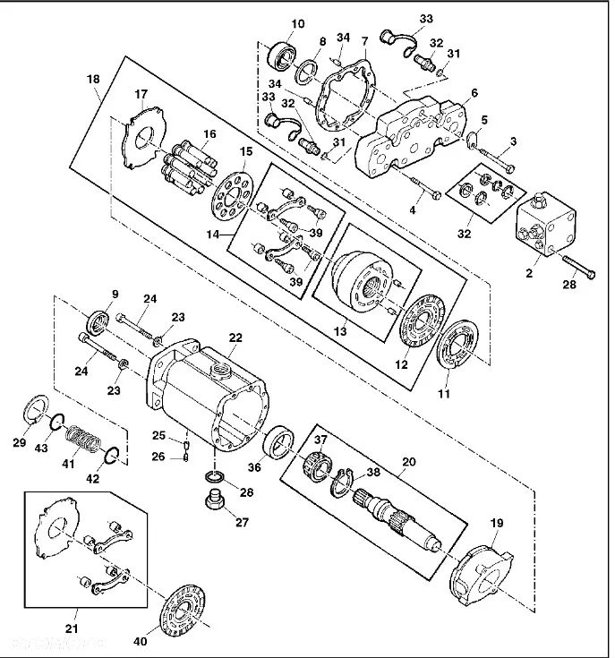Hydromotor AH169693 6433-081 John Deere 9780 CTS - 12