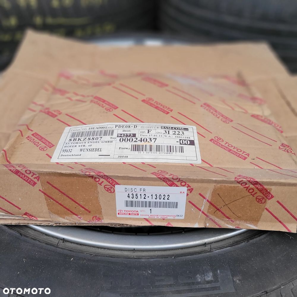 1 x TARCZA ORYG. TOYOTA - 43512-13022 - 1